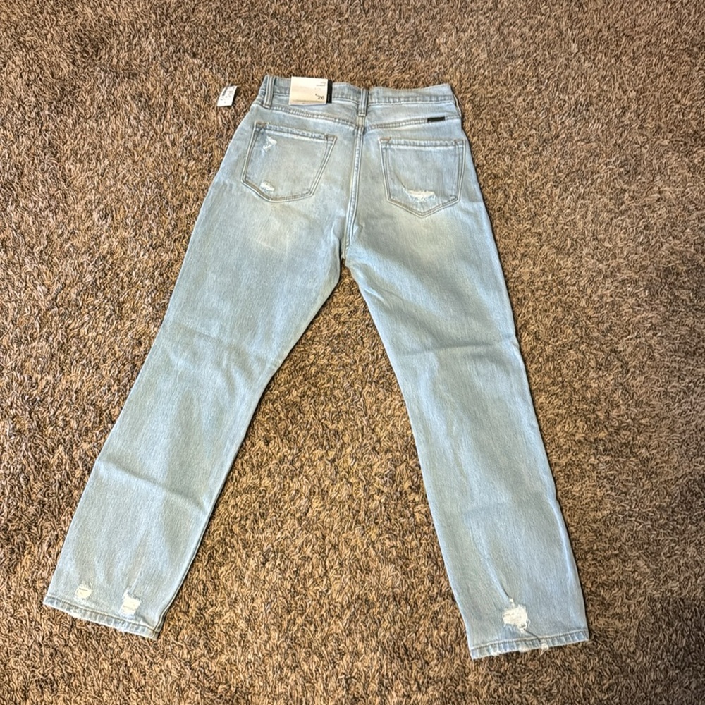 Women’s Light Blue Distressed Jeans - Picture 2 of 3